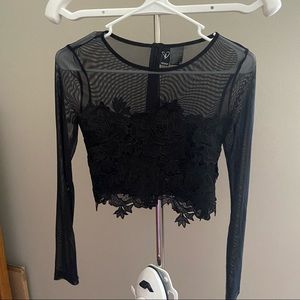 Sheer Windsor crop top